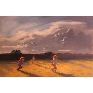 Nowhere to run, oil on board,
